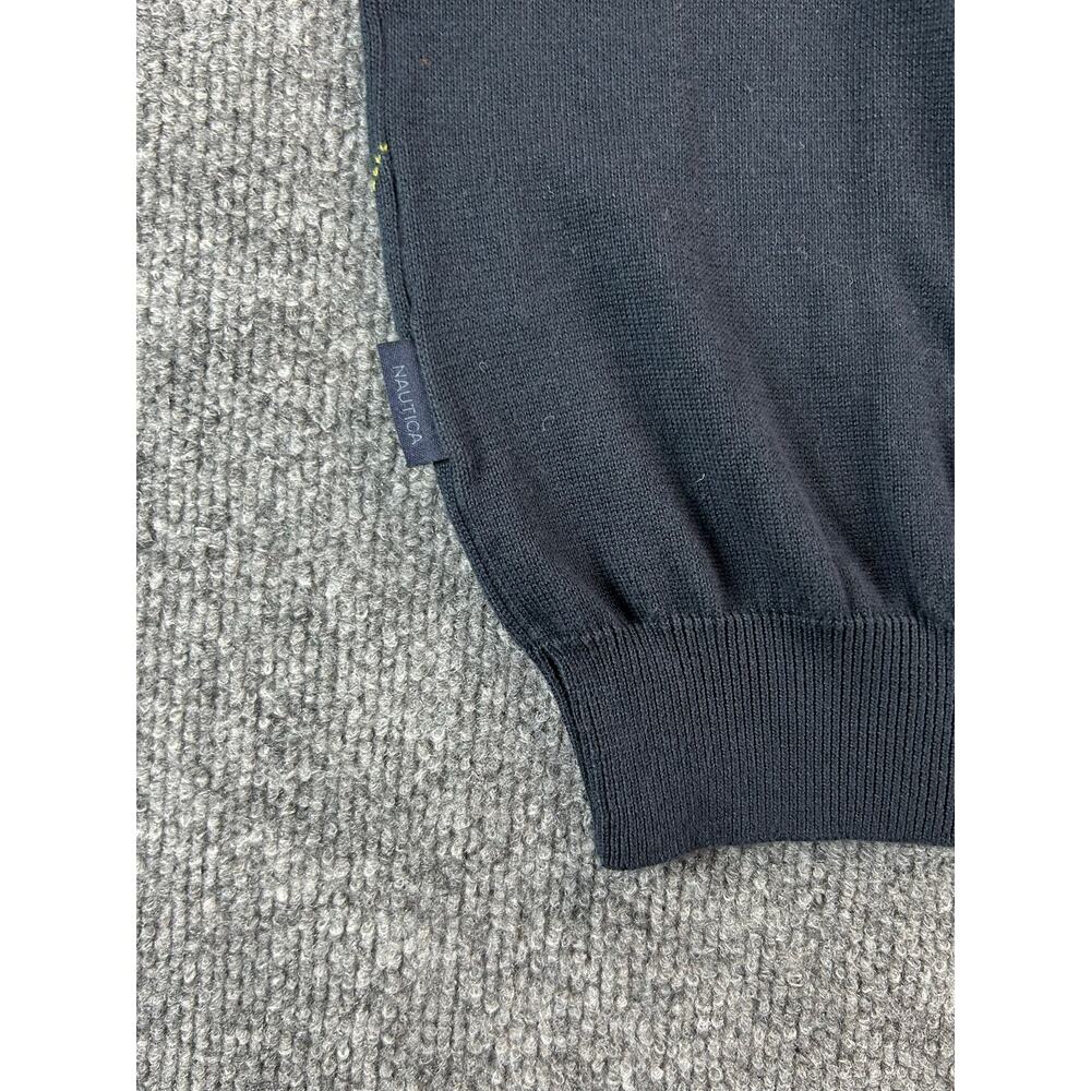 Y2K Nautica Argyle Sweater MNS M NWT Deadstock Cotton Crewneck Vintage 2000s - Picture 7 of 7